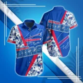 Buffalo Bills Bold Stripe Tropical Hawaiian Shirt