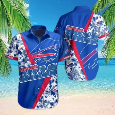 Buffalo Bills Bold Stripes Hawaiian Shirt