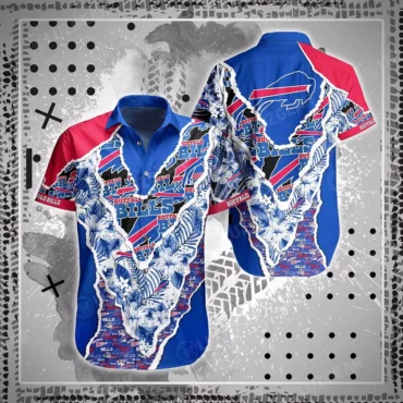 Buffalo Bills Floral Patch Hawaiian Shirt