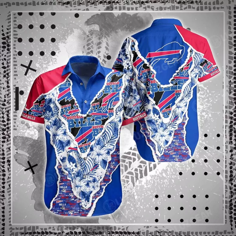 Buffalo Bills Floral Patch Hawaiian Shirt