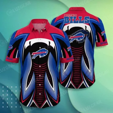 Buffalo Bills Futuristic Blaze Hawaiian Shirt