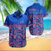 Buffalo Bills Hibiscus Bloom Hawaiian Shirt