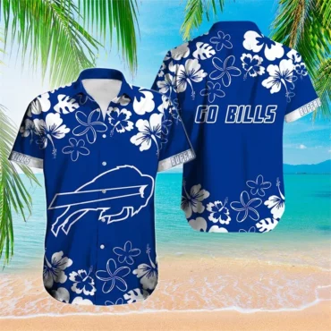 Buffalo Bills Hibiscus Floral Go Bills Hawaiian Shirt