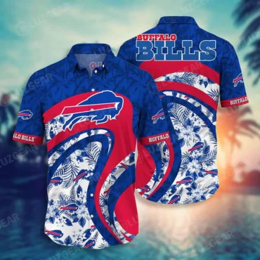 Buffalo Bills Hibiscus Wave Hawaiian Shirt