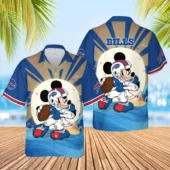Buffalo Bills Mickey Mouse Beach Adventure Hawaiian Shirt