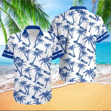 Buffalo Bills Palm Grove Hawaiian Shirt