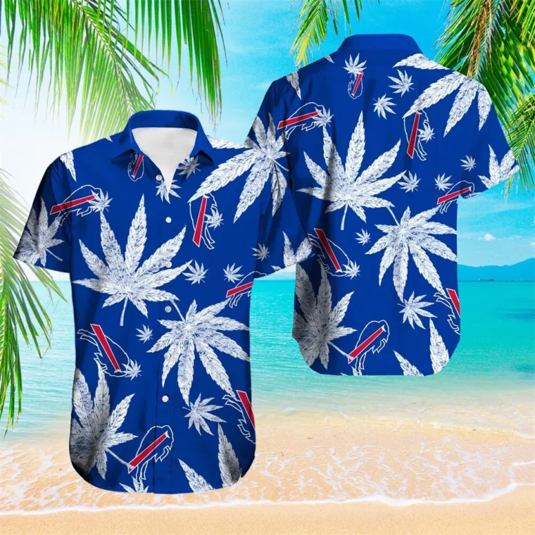 Buffalo Bills Palm Paradise Blue Hawaiian Shirt