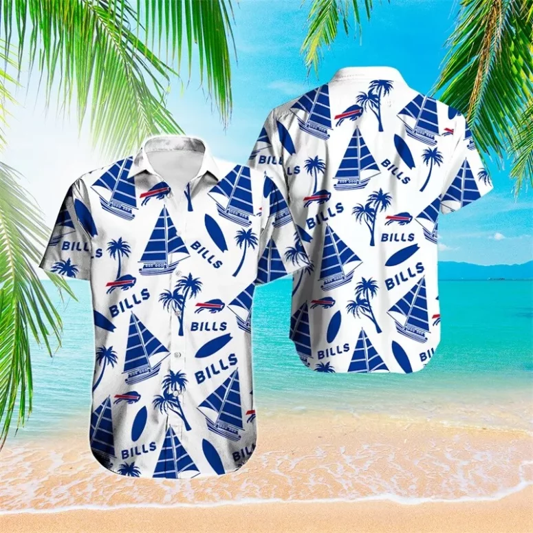 Buffalo Bills Sail and Surf Tropical Hawaiian Shirt