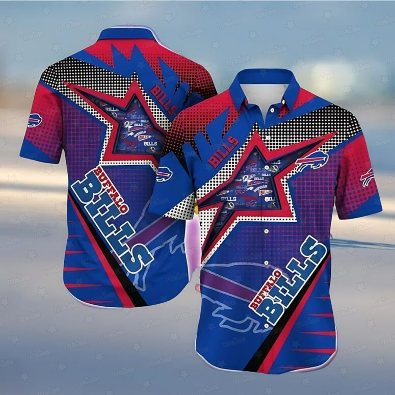 Buffalo Bills Starburst Aloha Shirt