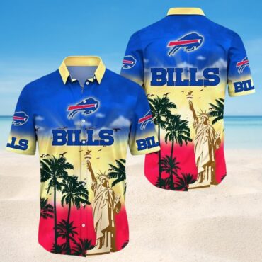 Buffalo Bills Sunset Liberty Hawaiian Shirt