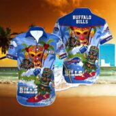 Buffalo Bills Tiki Surf Hawaiian Shirt