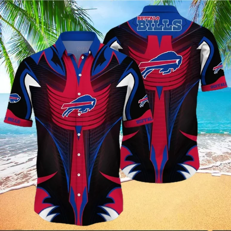 Buffalo Bills Tribal Armor Hawaiian Shirt