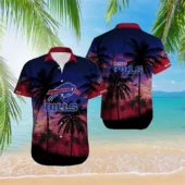 Buffalo Bills Tropical Bloom Gradient Hawaiian Shirt