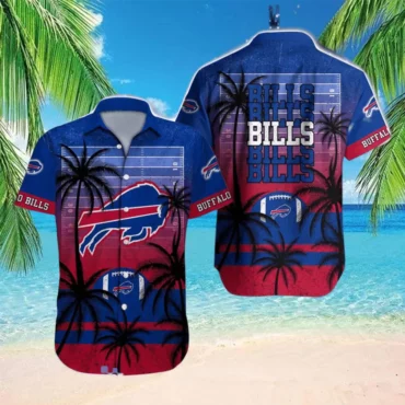Buffalo Bills Tropical Field Hawaiian Shirt