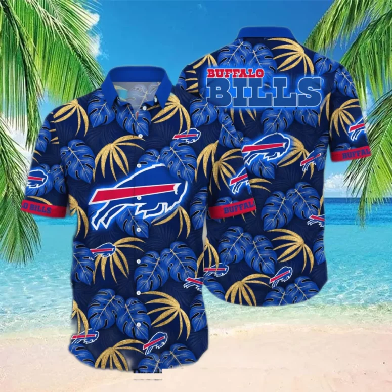 Buffalo Bills Tropical Foliage Hawaiian Shirt