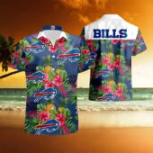Buffalo Bills Tropical Hibiscus Hawaiian Shirt