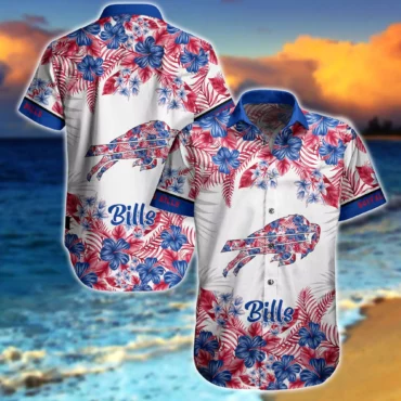 Buffalo Bills Tropical Splash Hawaiian Shirt