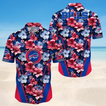 Buffalo Bills Vibrant Hibiscus Hawaiian Shirt