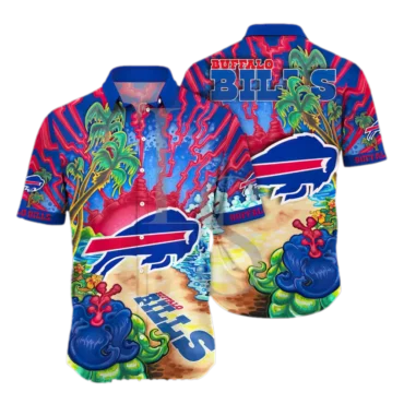 Buffalo Bills Vibrant Tropical Beach Hawaiian Shirt