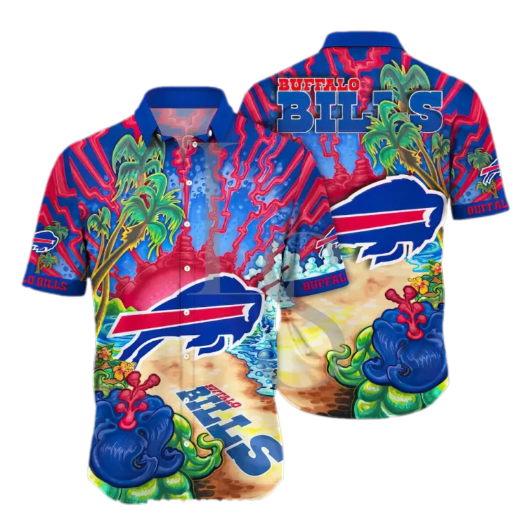 Buffalo Bills Vibrant Tropical Beach Hawaiian Shirt