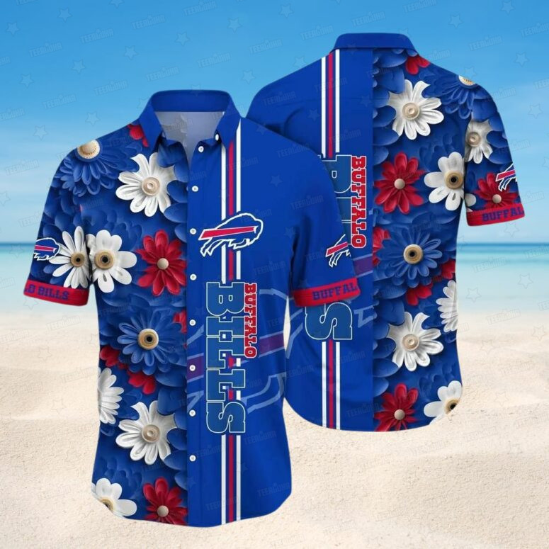 Personalized Buffalo Bills Summer Blossom Hawaiian Shirt