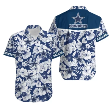 Dallas Cowboys Floral Elegance Hawaiian Shirt