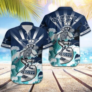 Dallas Cowboys Grateful Dead Surf Hawaiian Shirt