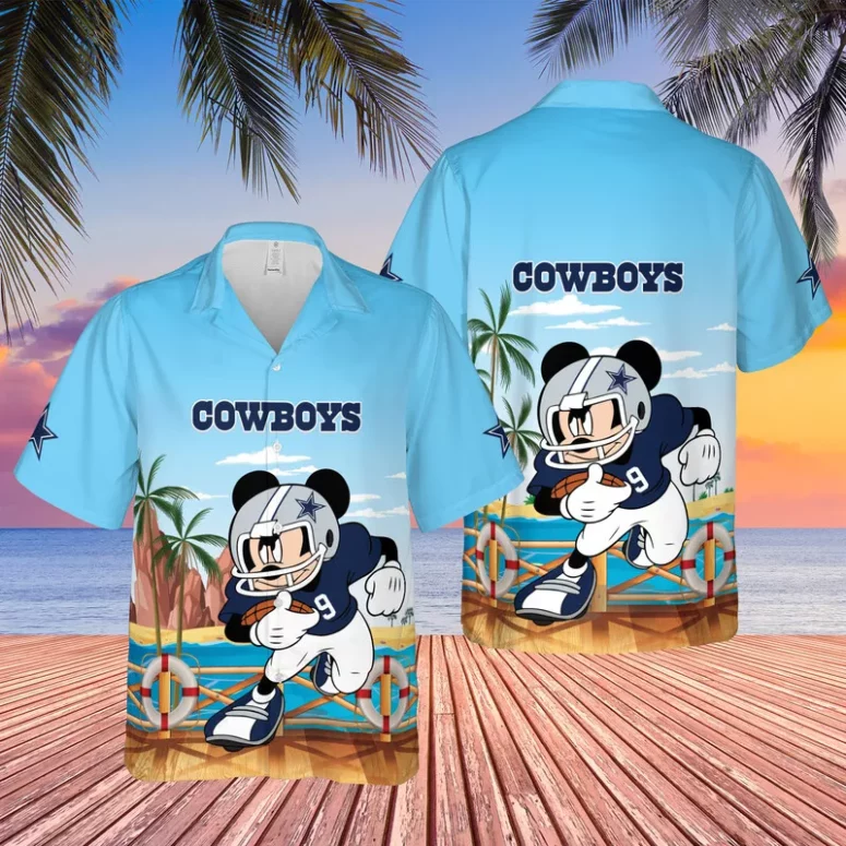 Dallas Cowboys Mickey Beach Hawaiian Shirt