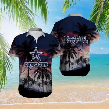 Dallas Cowboys Twilight Beach Hawaiian Shirt