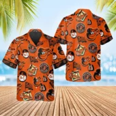 Baltimore Orioles Bold Icons Hawaiian Shirt - TeeAloha