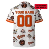 Baltimore Orioles Custom Mvp Hawaiian Shirt Back - TeeAloha