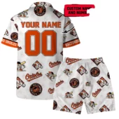 Baltimore Orioles Custom Mvp Hawaiian Shirt Back With Short - TeeAloha