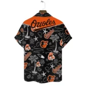 Baltimore Orioles Island Icons Hawaiian Shirt Back - TeeAloha