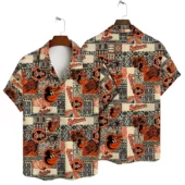 Baltimore Orioles Island Quilt Hawaiian Shirt - TeeAloha