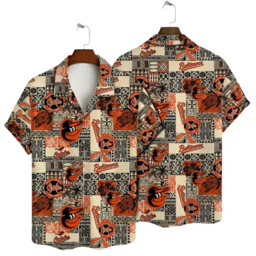 Baltimore Orioles Island Quilt Hawaiian Shirt