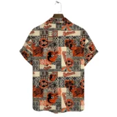 Baltimore Orioles Island Quilt Hawaiian Shirt Back - TeeAloha