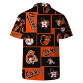 Baltimore Orioles Lone Star Spirit Hawaiian Shirt Back - TeeAloha