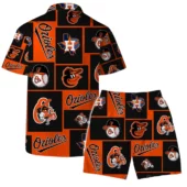 Baltimore Orioles Lone Star Spirit Hawaiian Shirt Back With Short - TeeAloha