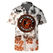 Baltimore Orioles One Pride Tropical Hawaiian Shirt Front - TeeAloha