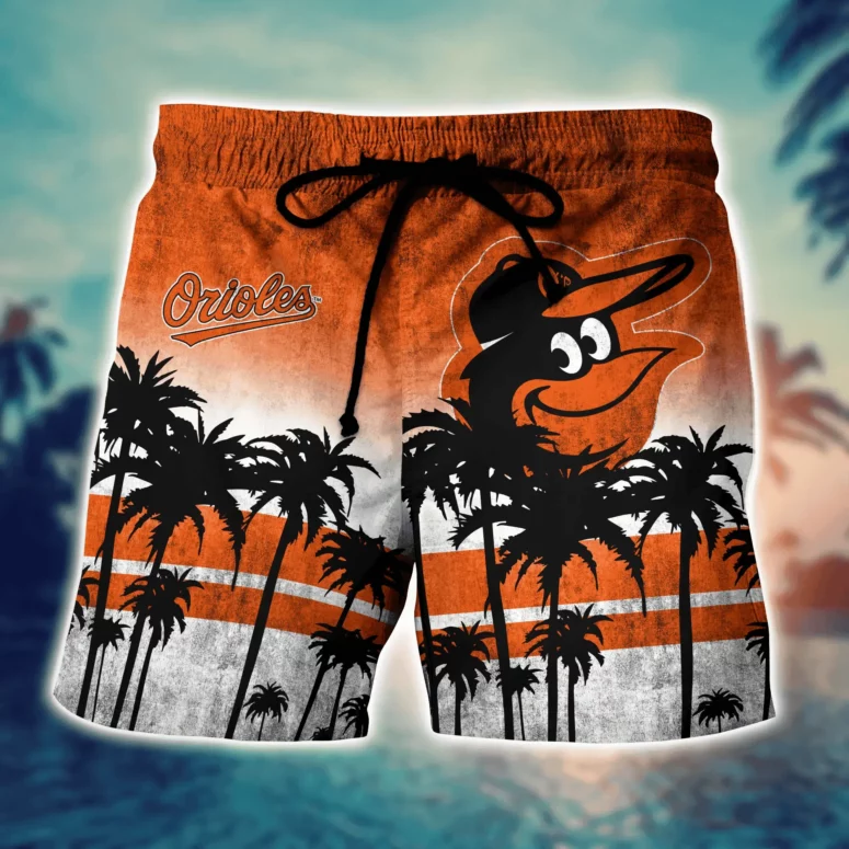 Baltimore Orioles Palm Beach Sunset Hawaiian Shirt