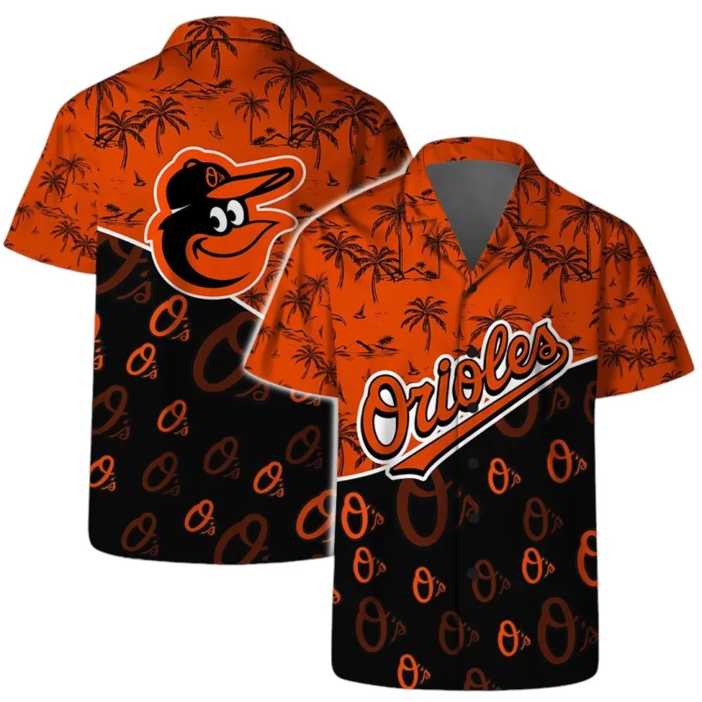 Baltimore Orioles Palm Coast Hawaiian Shirt