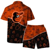 Baltimore Orioles Palm Coast Hawaiian Shirt Back With Short - TeeAloha