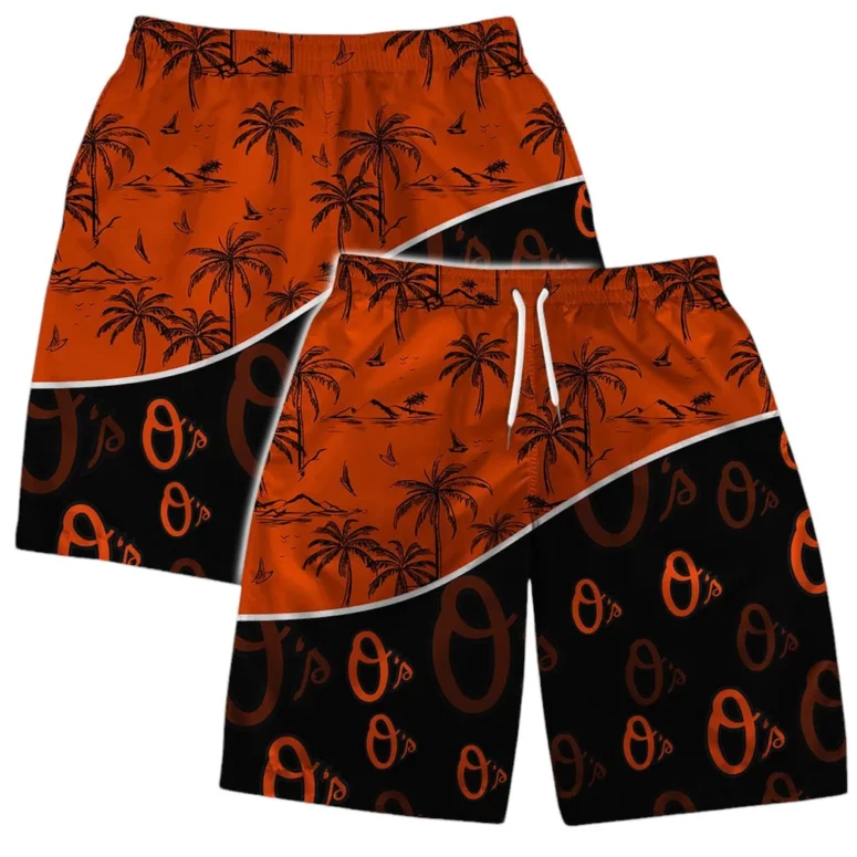 Baltimore Orioles Palm Coast Hawaiian Shirt