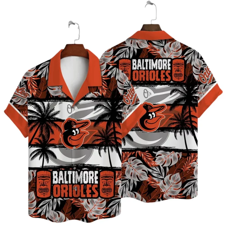 Baltimore Orioles Palm Sunset Hawaiian Shirt