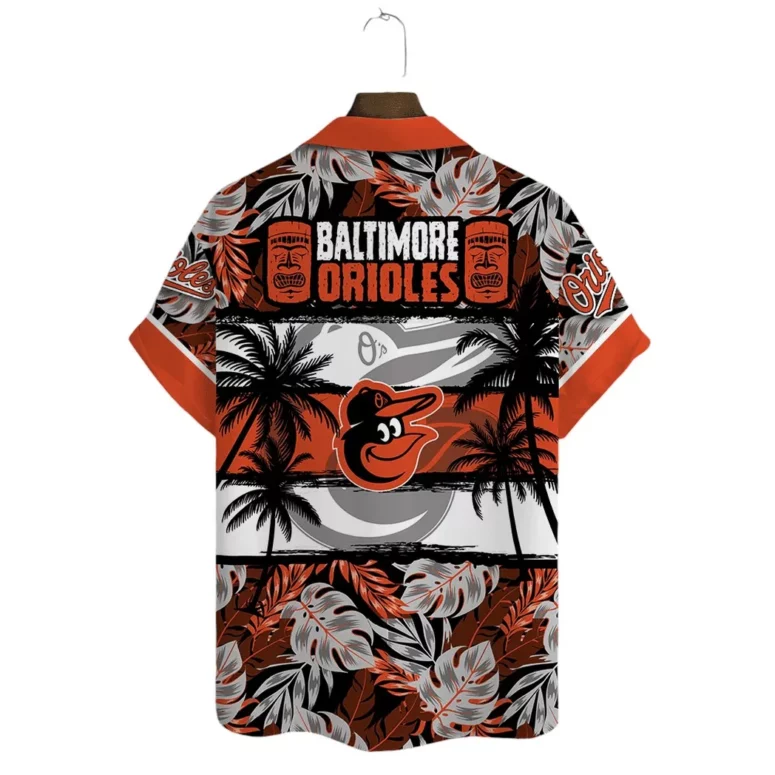 Baltimore Orioles Palm Sunset Hawaiian Shirt