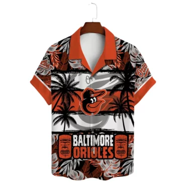 Baltimore Orioles Palm Sunset Hawaiian Shirt