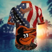 Baltimore Orioles Stars Stripes Aloha Shirt Back - TeeAloha