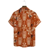 Baltimore Orioles Tiki Islander Hawaiian Shirt Back - TeeAloha