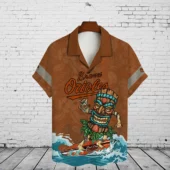 Baltimore Orioles Tiki Vibes Hawaiian Shirt Front - TeeAloha