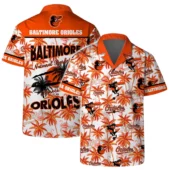 Baltimore Orioles Tropical Palms Hawaiian Shirt - TeeAloha